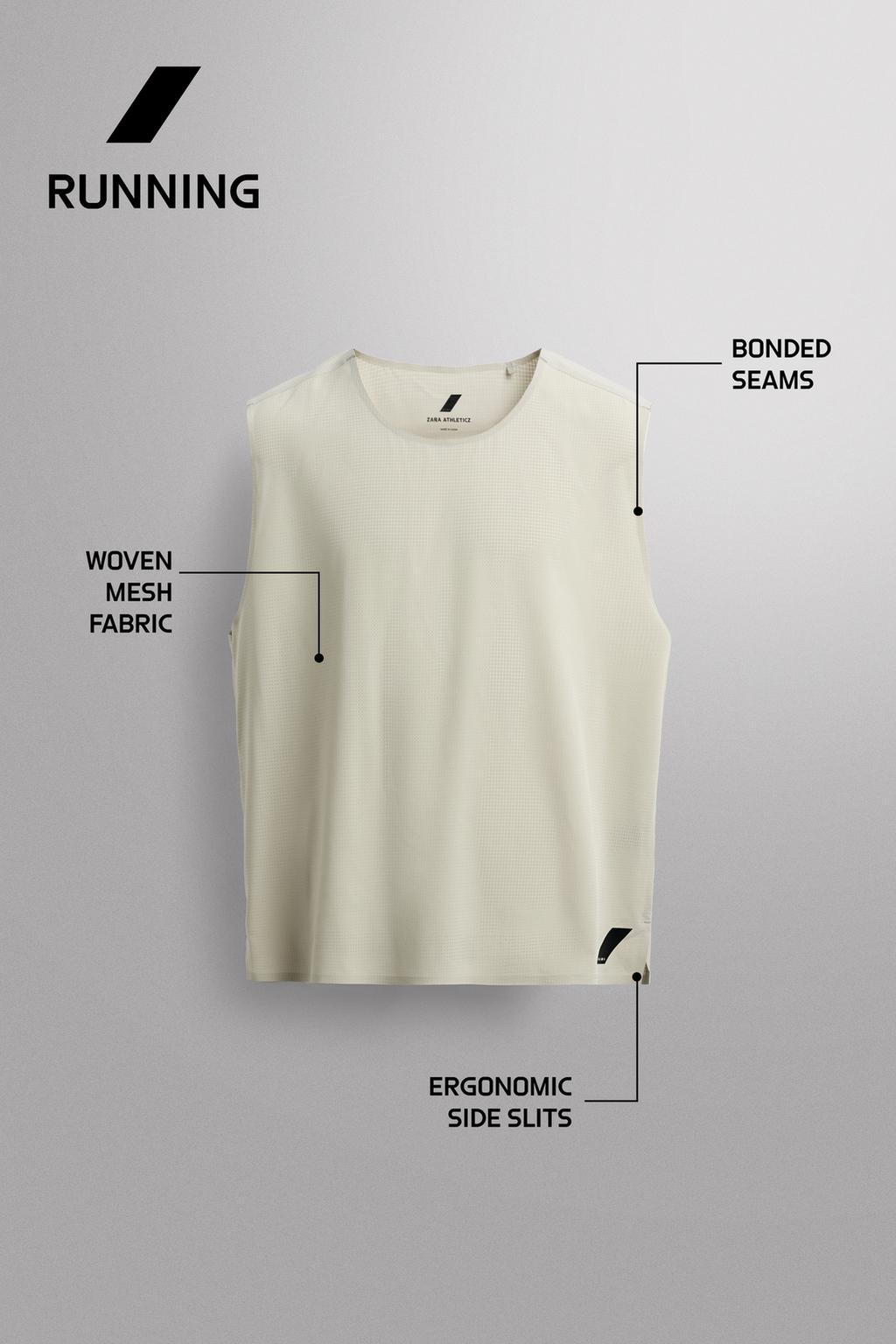 МАЙКА-БОРЦОВКА С ПЕРФОРАЦИЕЙ ДЛЯ БЕГА