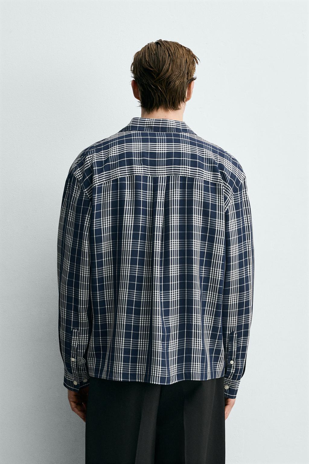 РУБАШКА СВОБОДНОГО КРОЯ В КЛЕТКУ