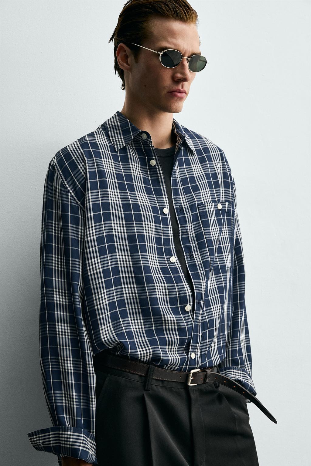 РУБАШКА СВОБОДНОГО КРОЯ В КЛЕТКУ