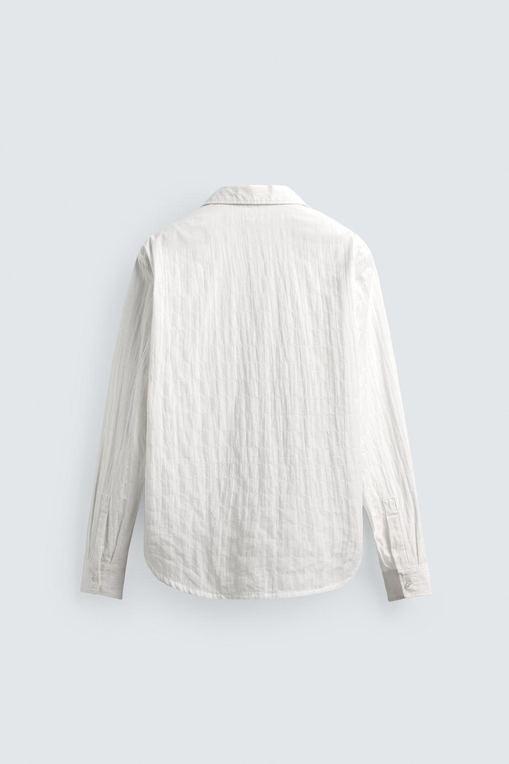 РУБАШКА RELAXED FIT С ЭФФЕКТОМ МЯТОСТИ