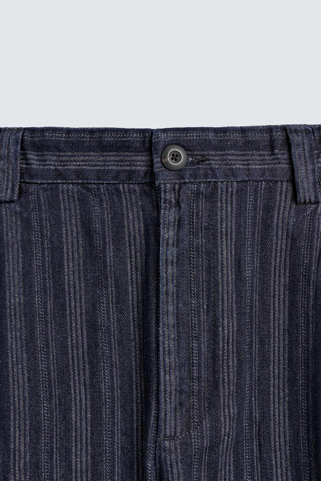 БРЮКИ ЧИНО В ПОЛОСКУ RELAXED FIT