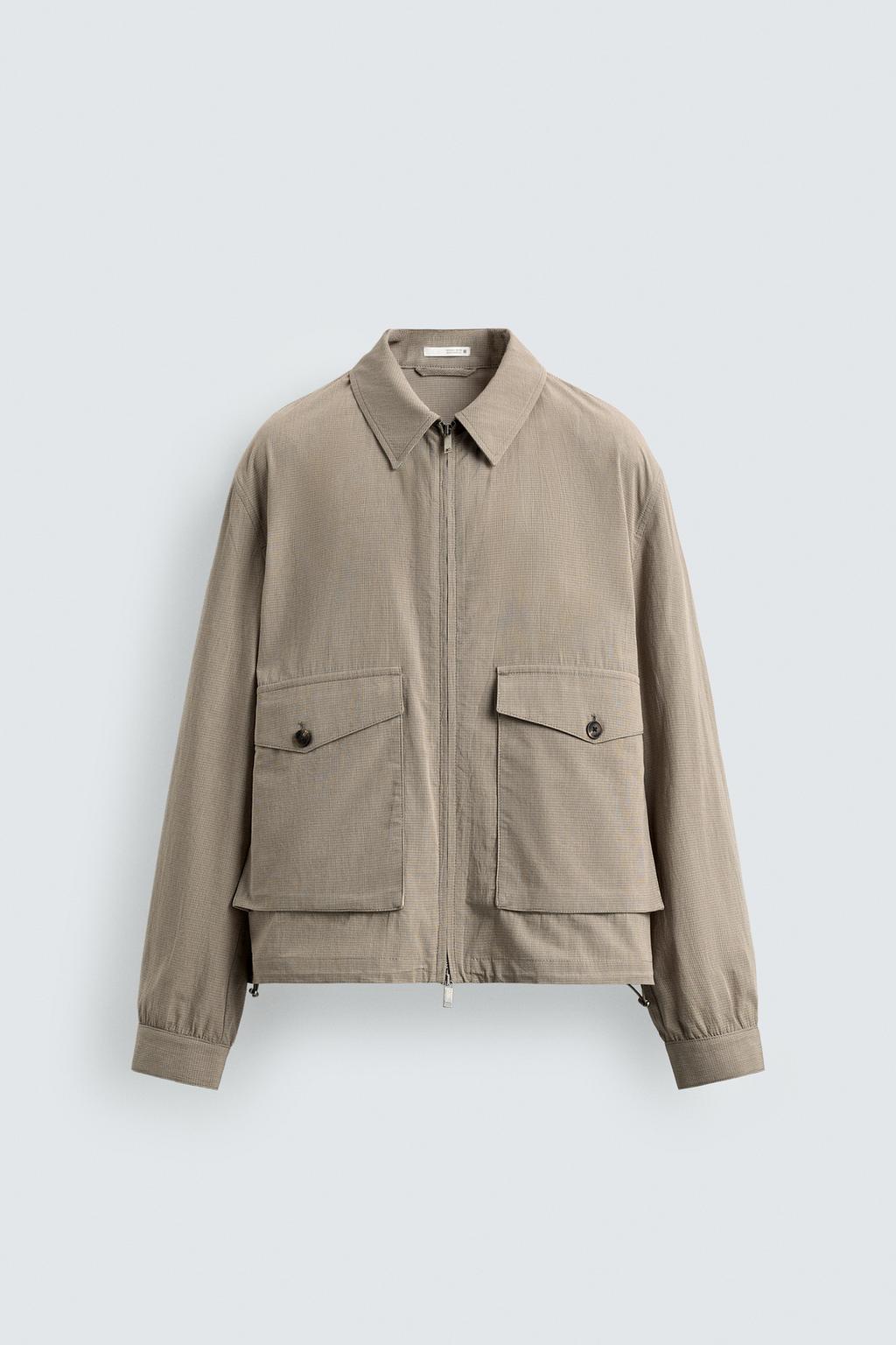 КУРТКА СВОБОДНОГО КРОЯ С ТЕКСТУРНЫМ РИСУНКОМ