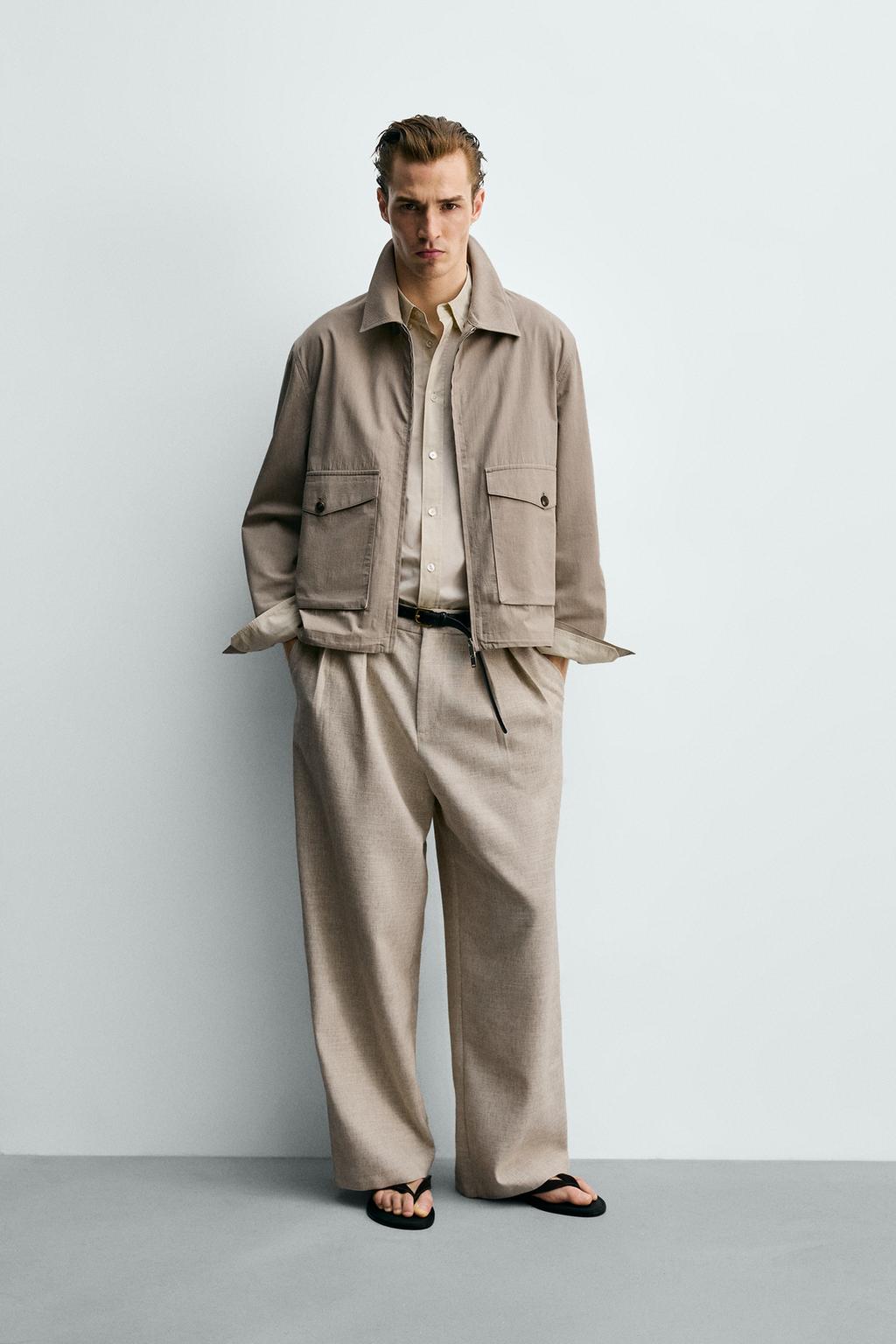 КУРТКА СВОБОДНОГО КРОЯ С ТЕКСТУРНЫМ РИСУНКОМ