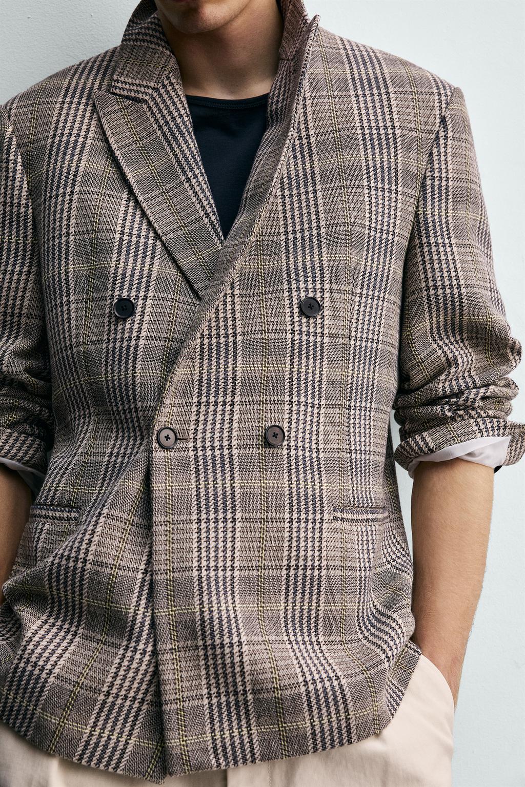 ДВУБОРТНЫЙ БЛЕЙЗЕР В КЛЕТКУ