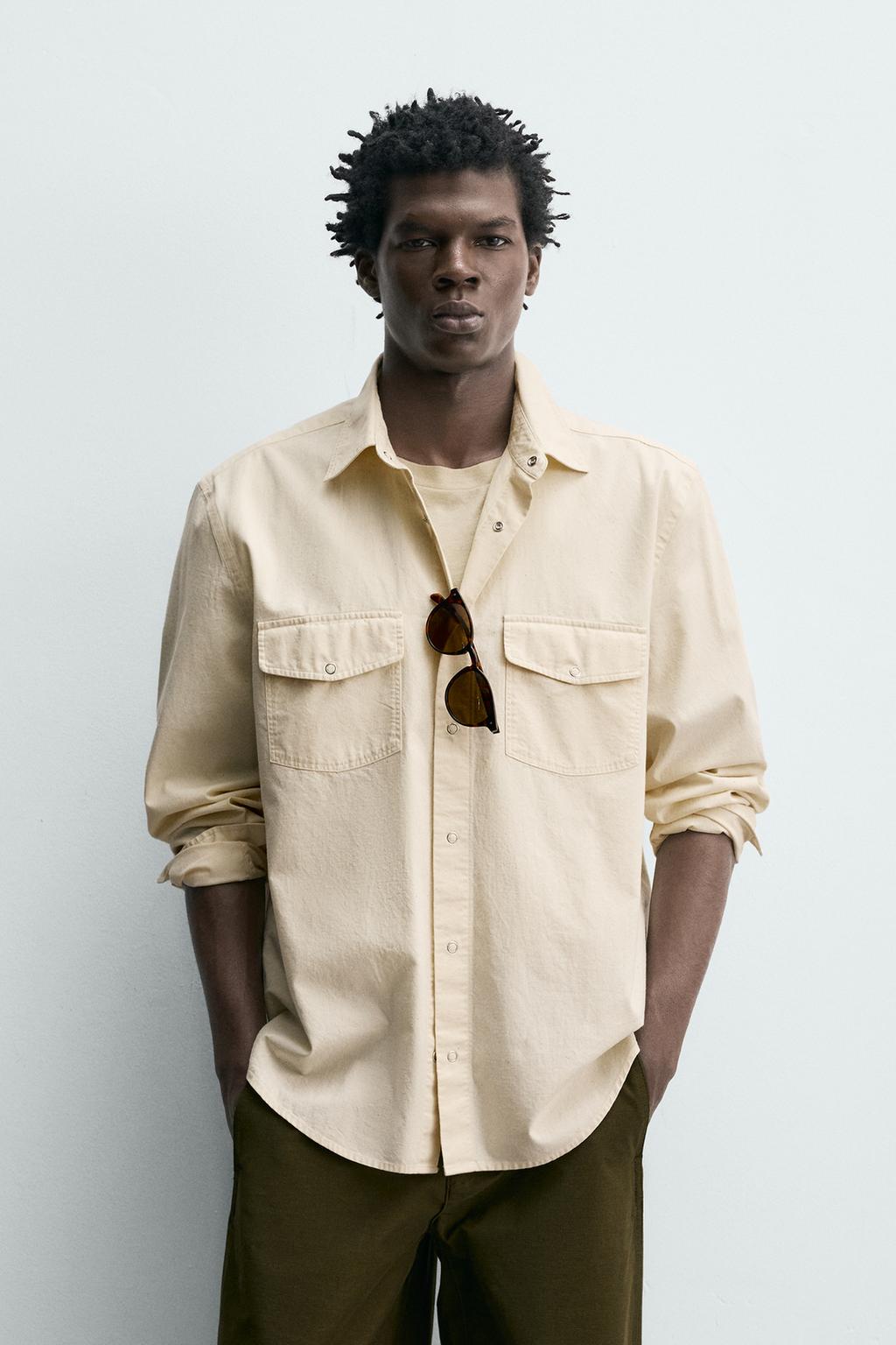 РУБАШКА ИЗ ФАКТУРНОГО ХЛОПКА