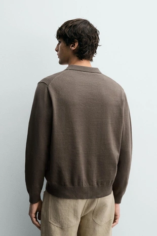 Поло из хлопка и льна