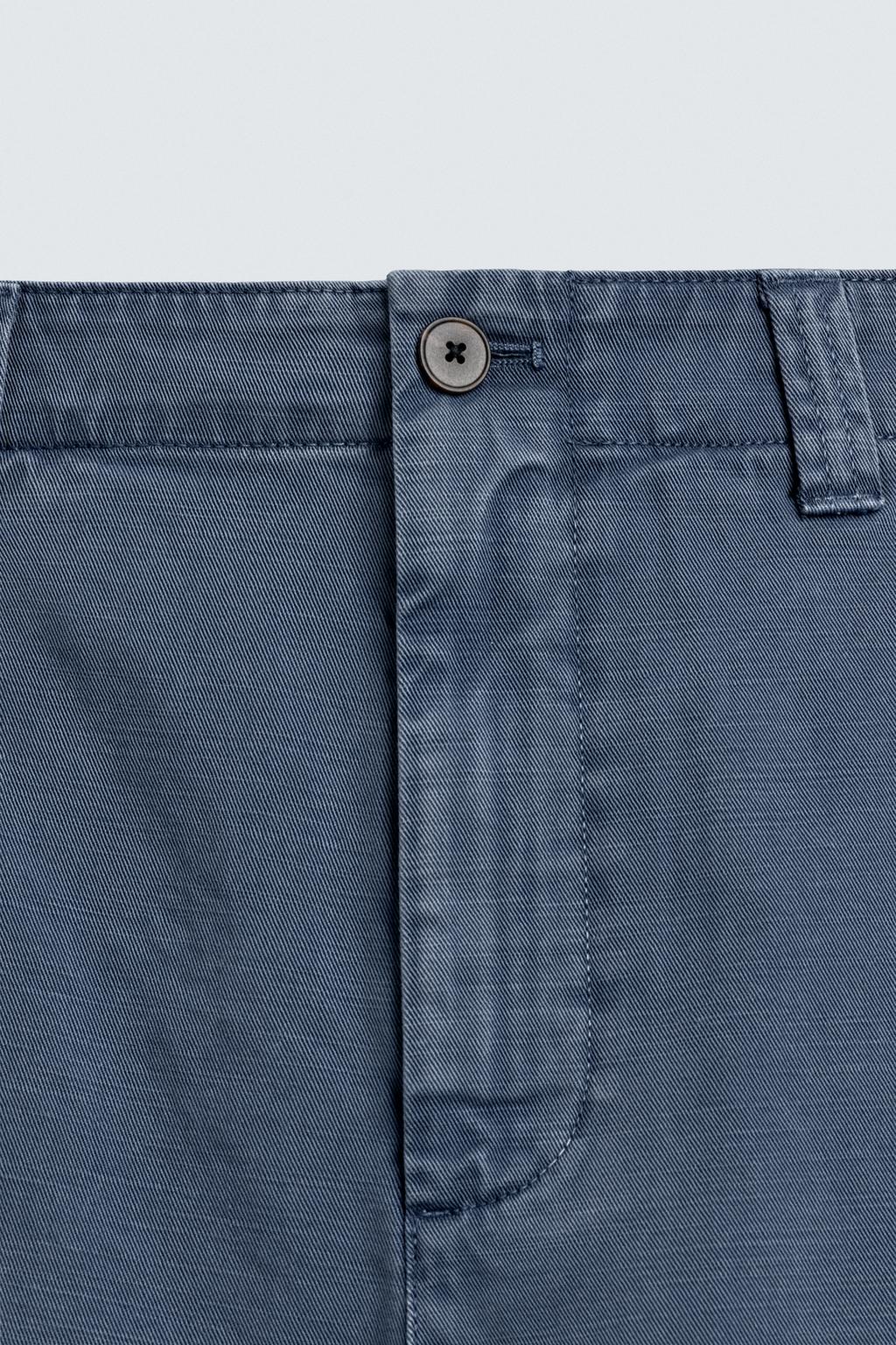 БРЮКИ ЧИНОС STRAIGHT FIT С ЭФФЕКТОМ ПОТЕРТОСТИ