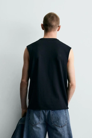 Майка из хлопкового трикотажа