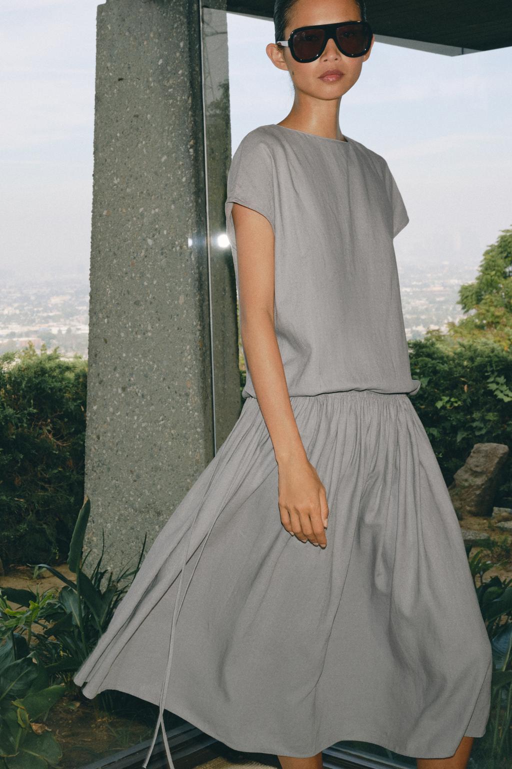 ПЛАТЬЕ МИДИ ИЗ ЛЬНА — ZW COLLECTION