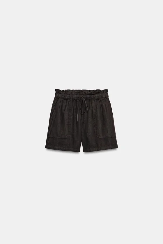 ЛЬНЯНЫЕ ШОРТЫ — коллекция Zara «ZW»