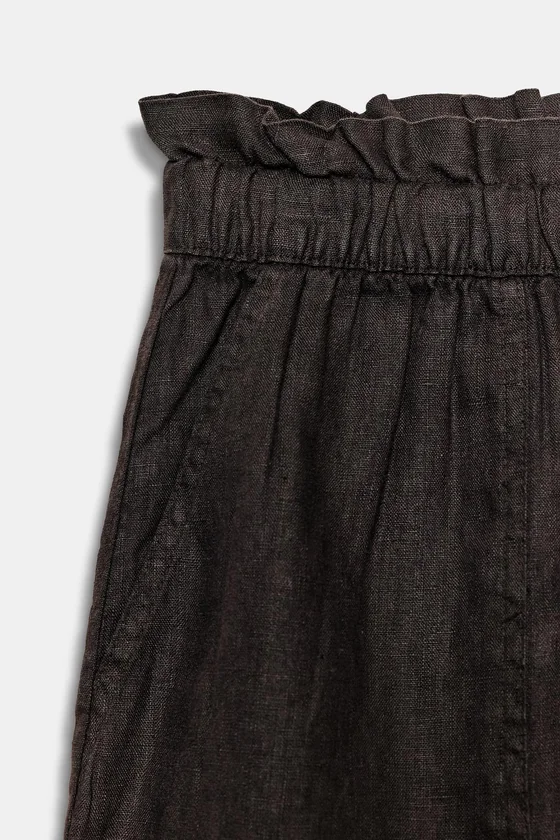 ЛЬНЯНЫЕ ШОРТЫ — коллекция Zara «ZW»