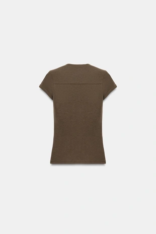 Футболка с квадратным вырезом- Заказать в России