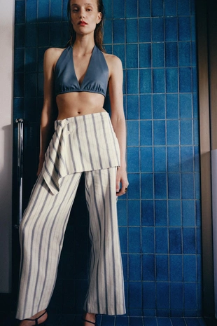 Брюки-парео в полоску — Zw Collection- Заказать в России