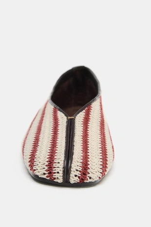 Балетки в полоску- Заказать в России