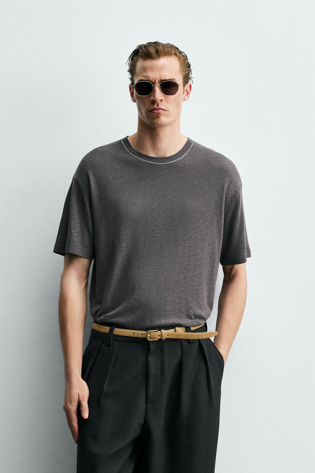 ФУТБОЛКА ИЗ ЛЬНА И ВИСКОЗЫ