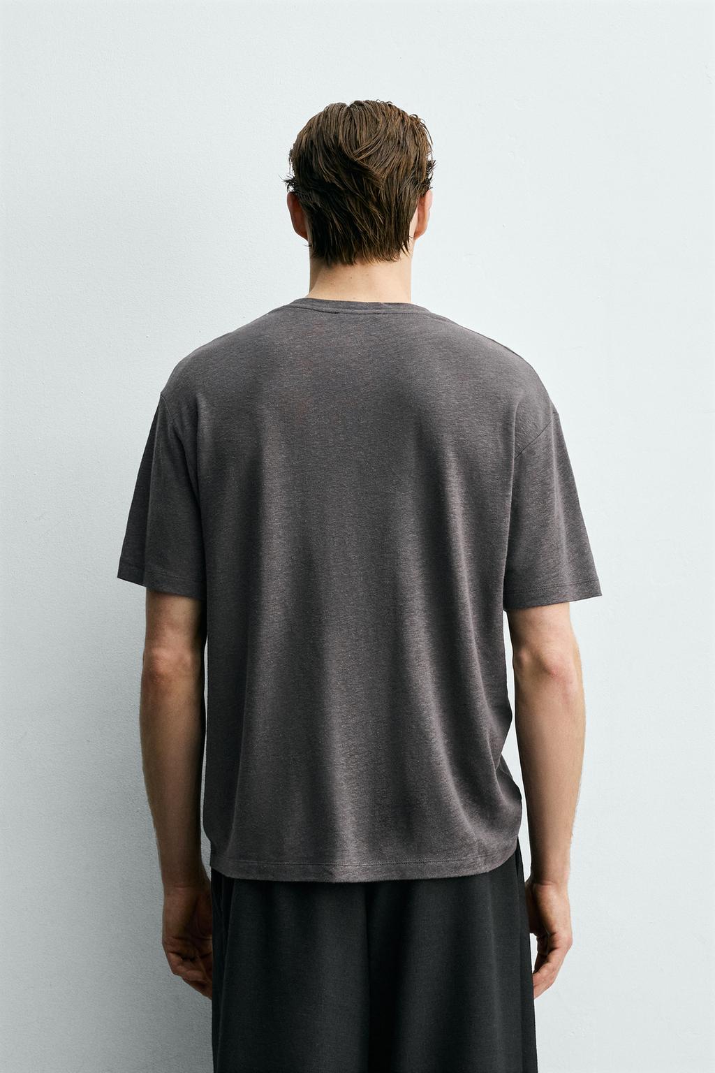 ФУТБОЛКА ИЗ ЛЬНА И ВИСКОЗЫ