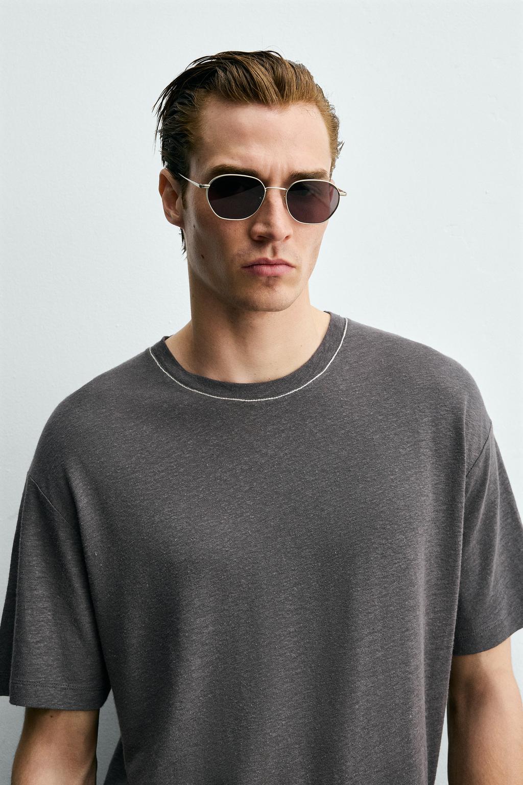 ФУТБОЛКА ИЗ ЛЬНА И ВИСКОЗЫ