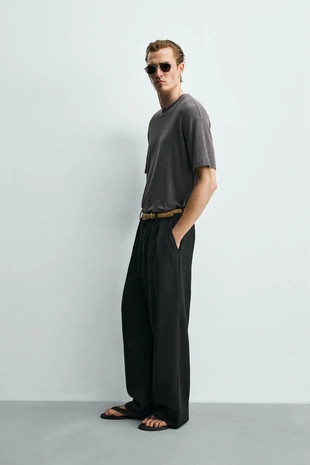 Футболка из льна и вискозы- Заказать в России