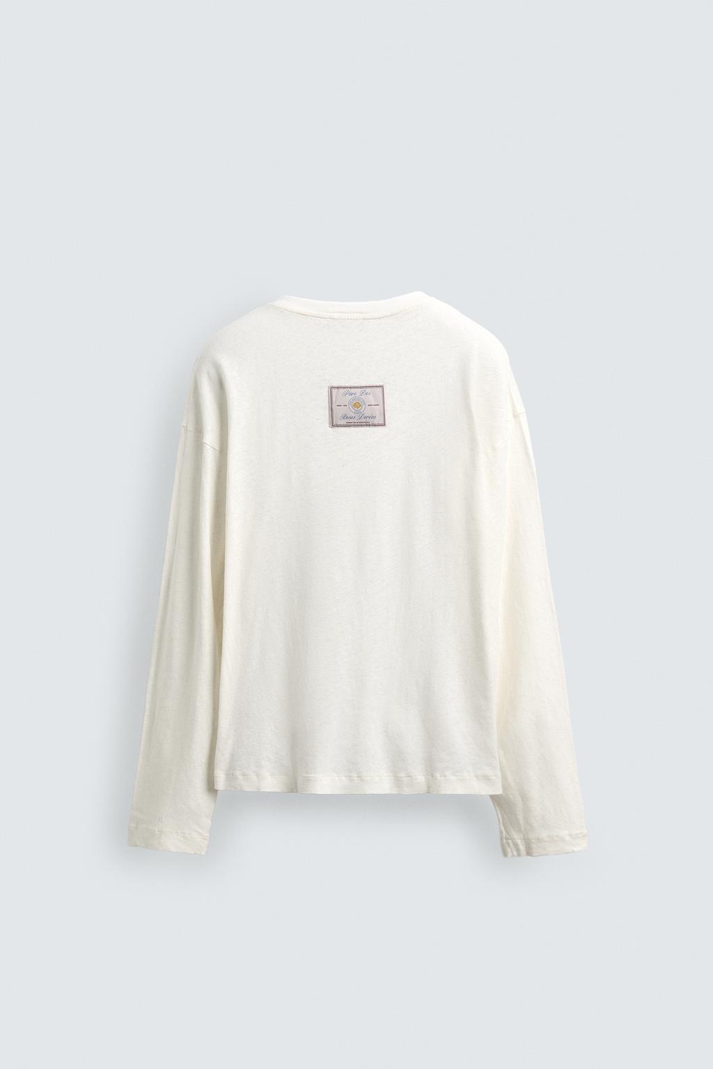 Футболка henley из хлопка и льна