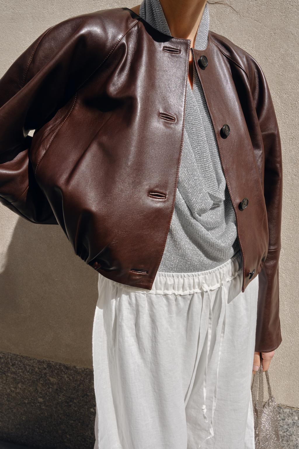 Куртка из ограниченной коллекции zw из натуральной кожи