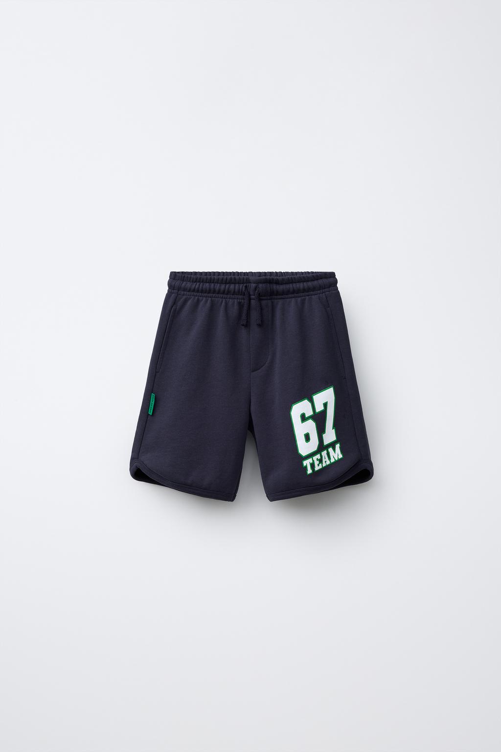 ШОРТЫ ИЗ МЯГКОЙ ТКАНИ «TEAM SIX SEVEN»