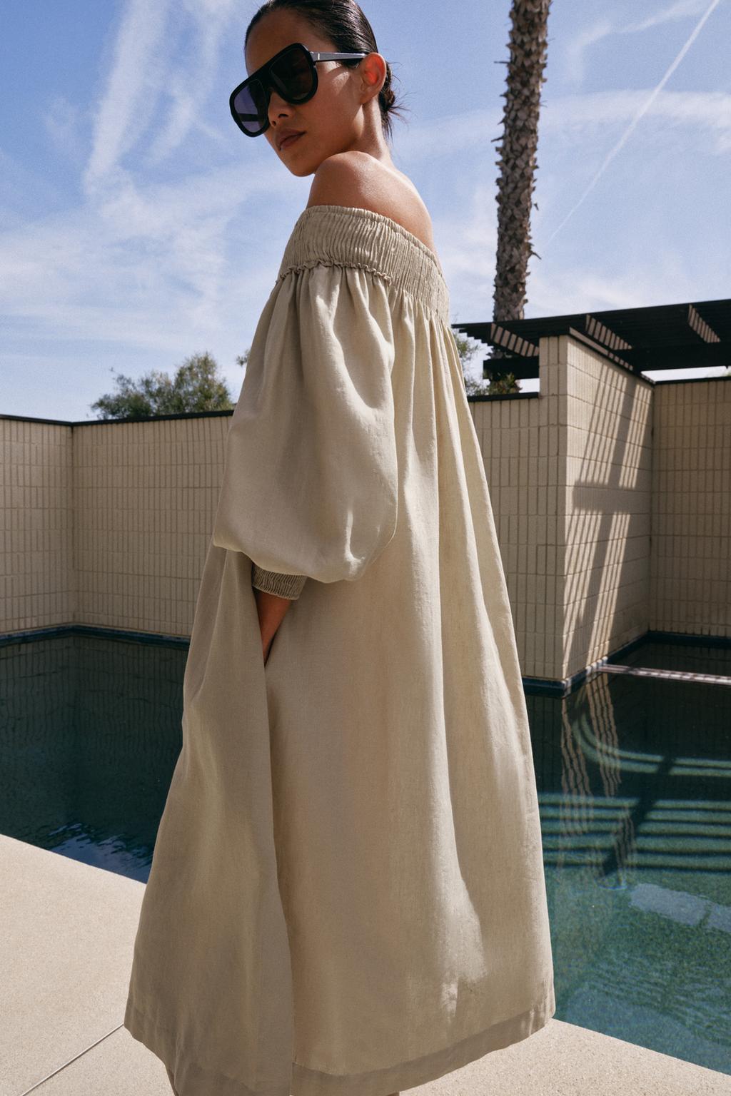 ПЛАТЬЕ МИДИ ИЗ ЛЬНА — ZW COLLECTION