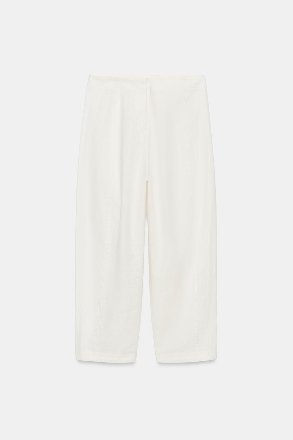 БРЮКИ ИЗ СМЕСОВОГО ЛЬНА — ZW COLLECTION