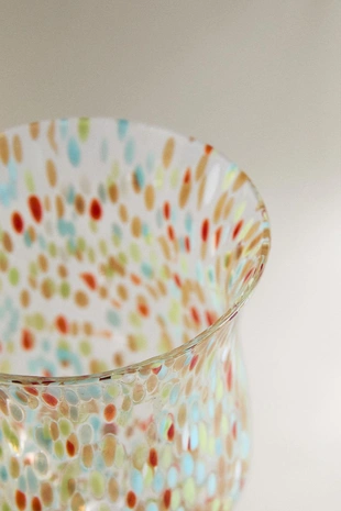 Винный стакан с разноцветной отделкой- Заказать в России