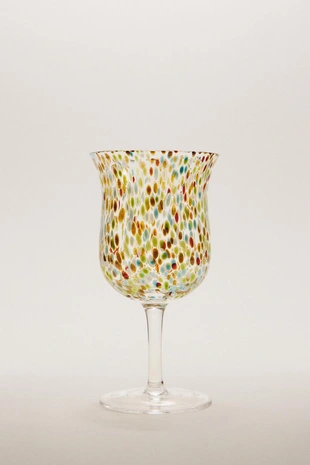 Винный стакан с разноцветной отделкой- Заказать в России