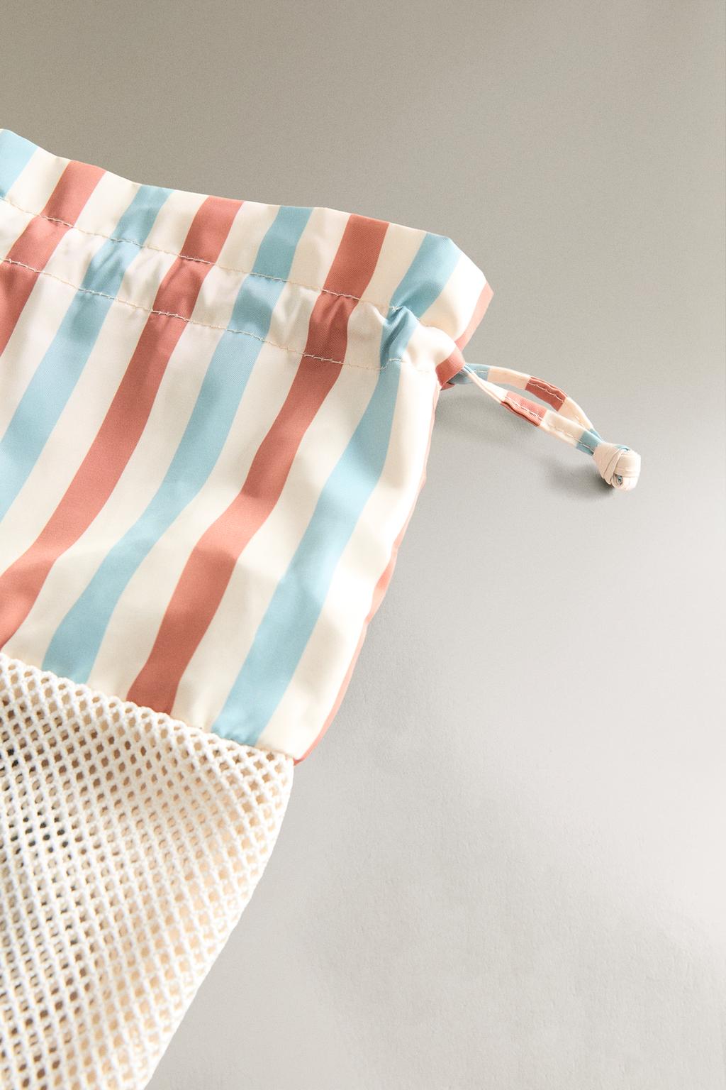 Рюкзак для пляжа в полоску