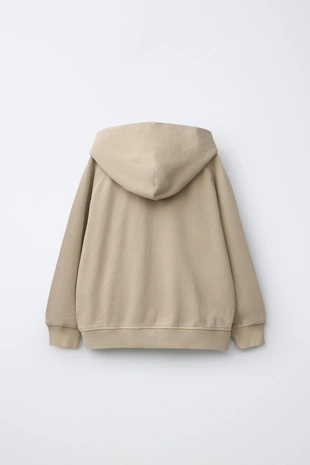 Однотонная толстовка на молнии- Заказать в России