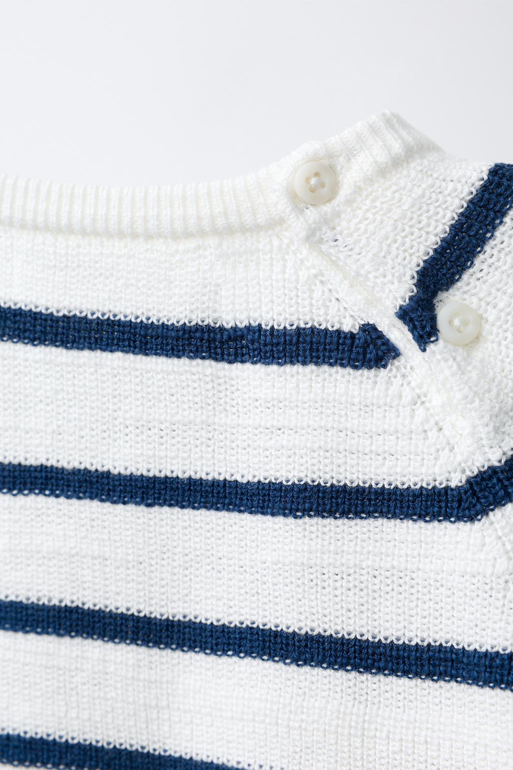 СВИТЕР В ПОЛОСКУ С ВЫШИВКОЙ КРАБА