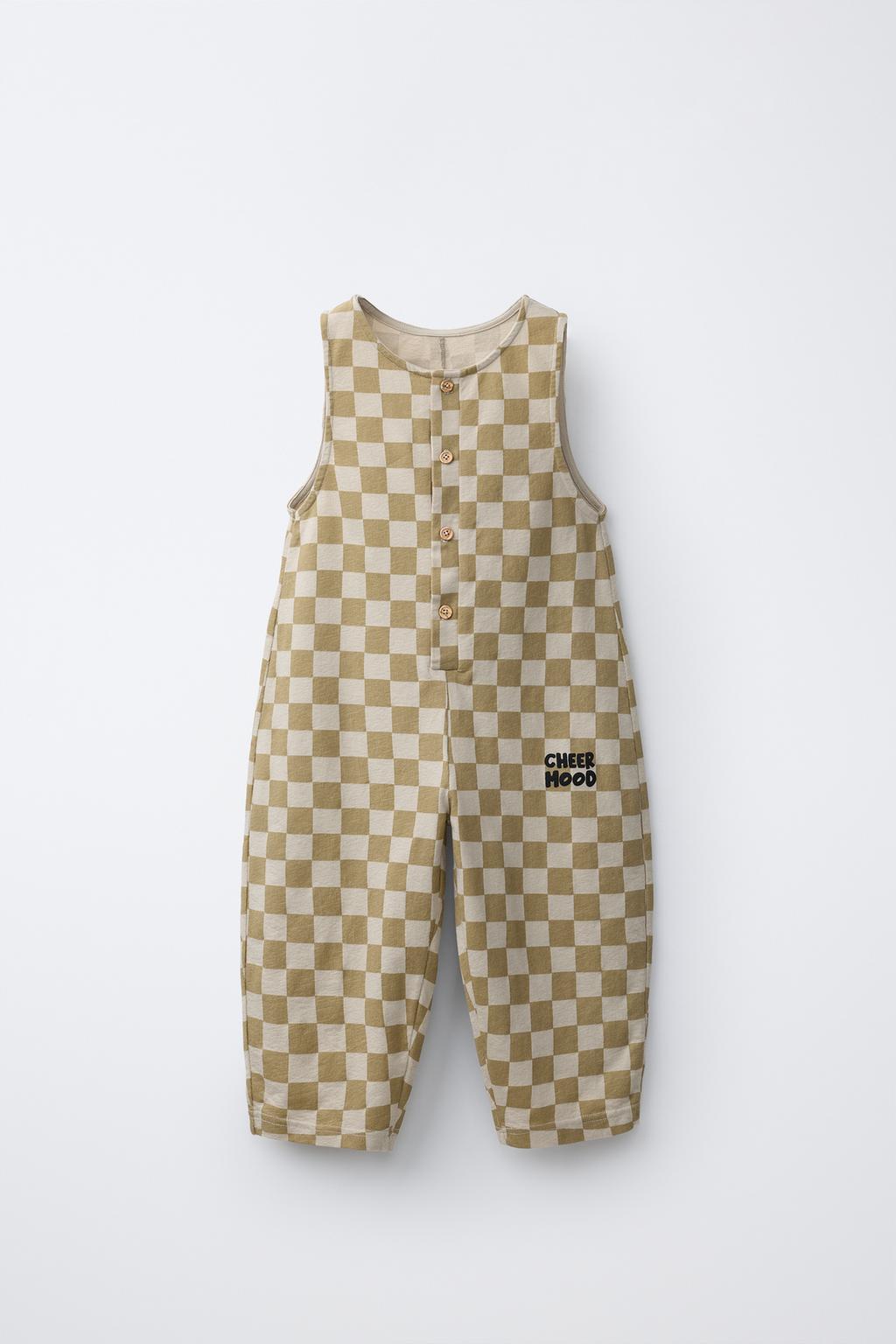 ДЛИННЫЙ КОМБИНЕЗОН В ШАХМАТНУЮ КЛЕТКУ