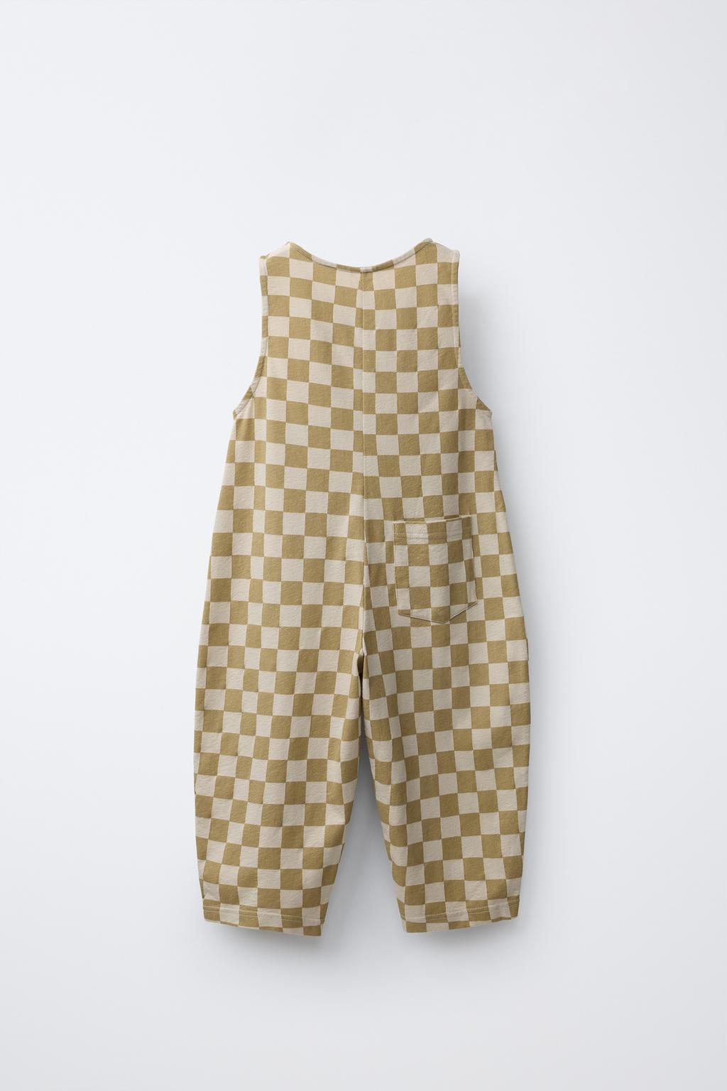 ДЛИННЫЙ КОМБИНЕЗОН В ШАХМАТНУЮ КЛЕТКУ
