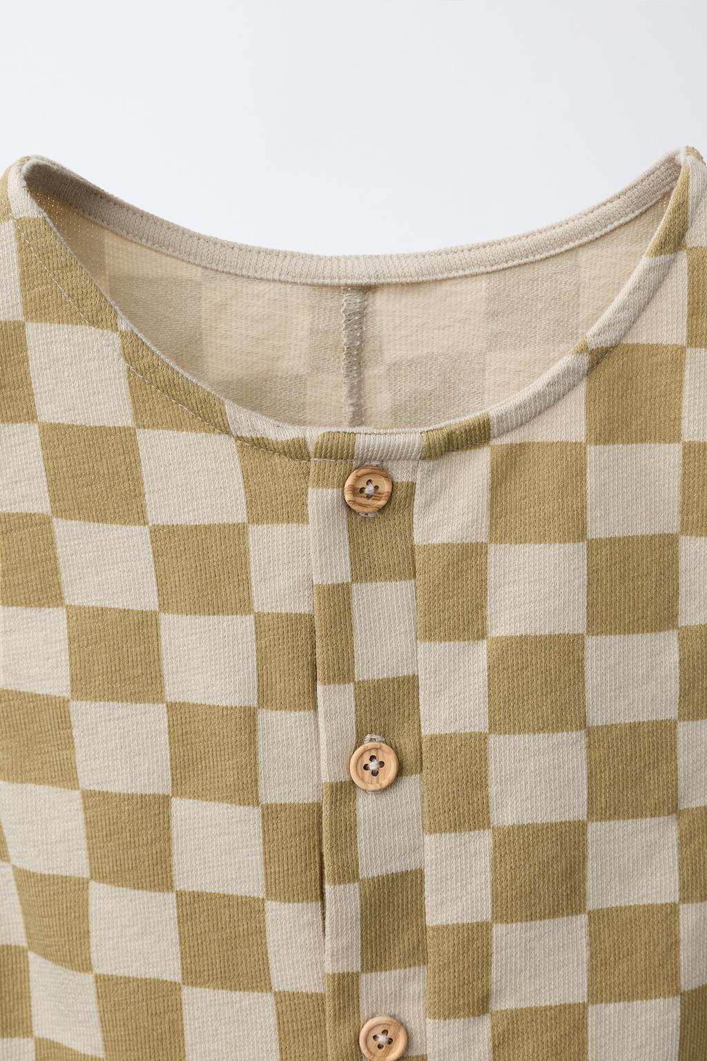 ДЛИННЫЙ КОМБИНЕЗОН В ШАХМАТНУЮ КЛЕТКУ