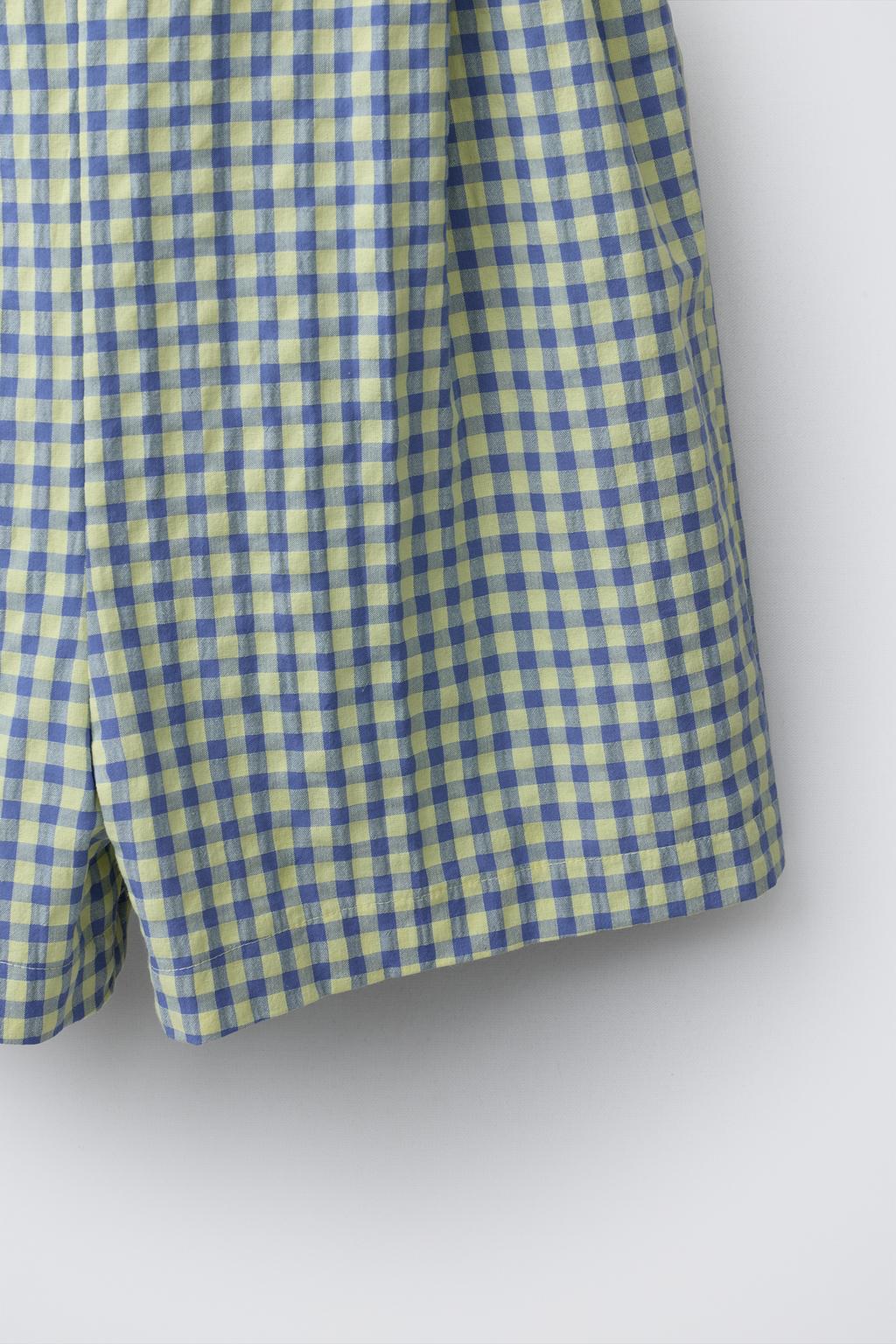 КОРОТКИЙ КОМБИНЕЗОН В КЛЕТКУ ВИШИ С БАНТАМИ