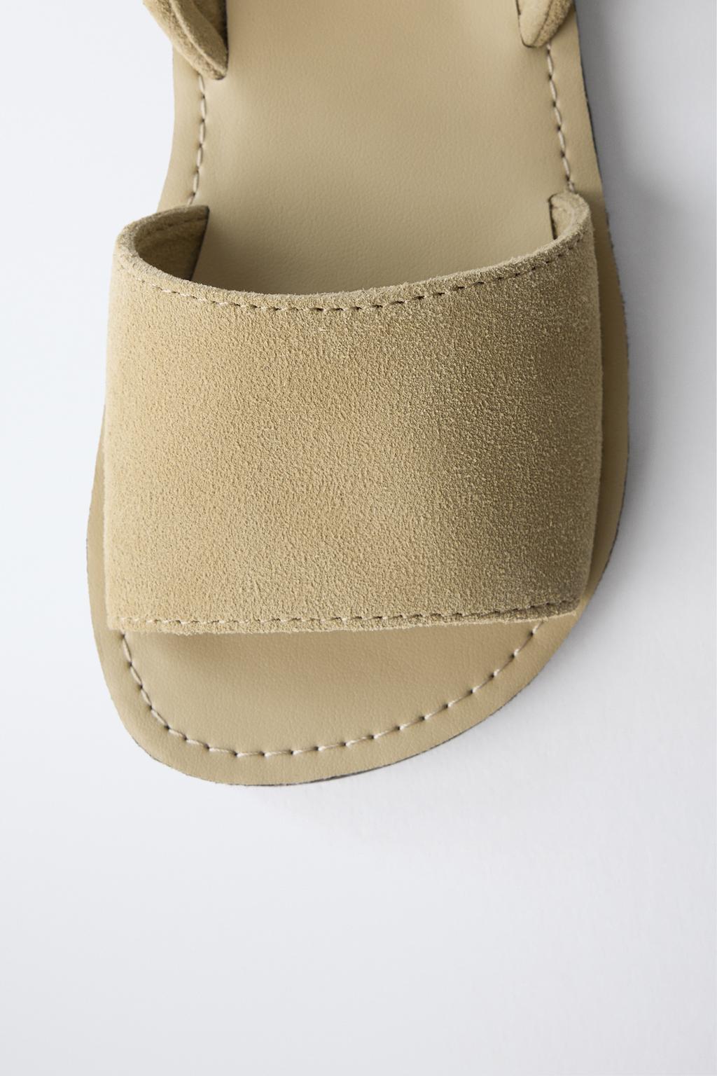 Кожаные сандалии