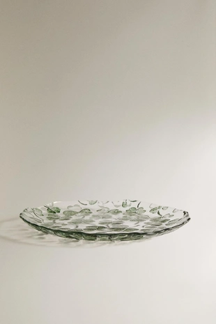 Стеклянная десертная тарелка clover- Заказать в России