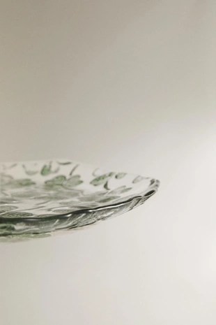 Стеклянная десертная тарелка clover- Заказать в России