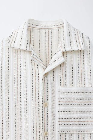 Рубашка-боулинг в полоску- Заказать в России