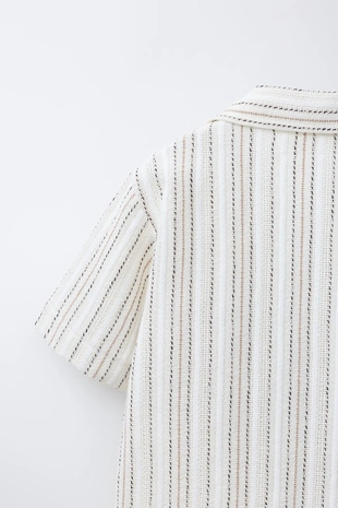 Рубашка-боулинг в полоску- Заказать в России