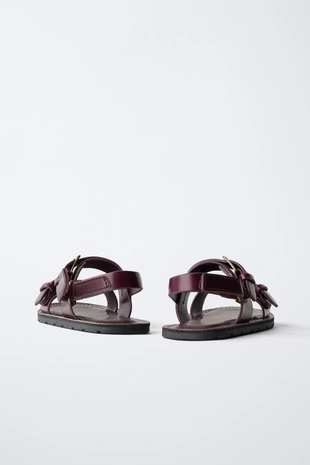 Кожаные сандалии- Заказать в России