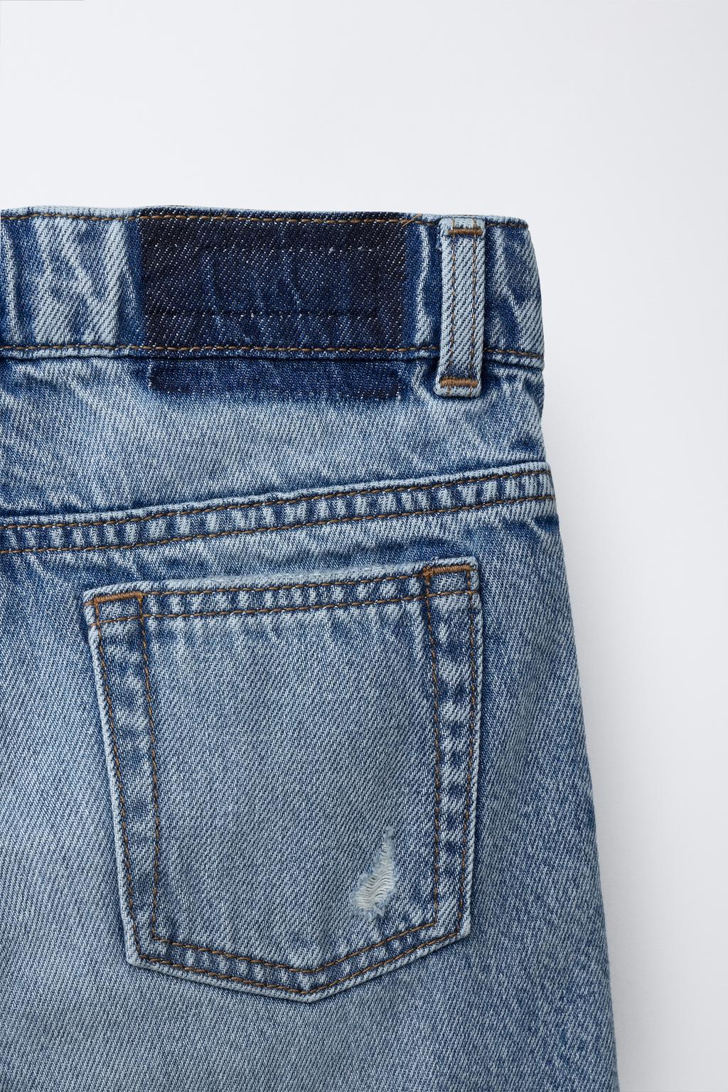 ДЖИНСОВЫЕ ШОРТЫ С РАЗРЕЗАМИ