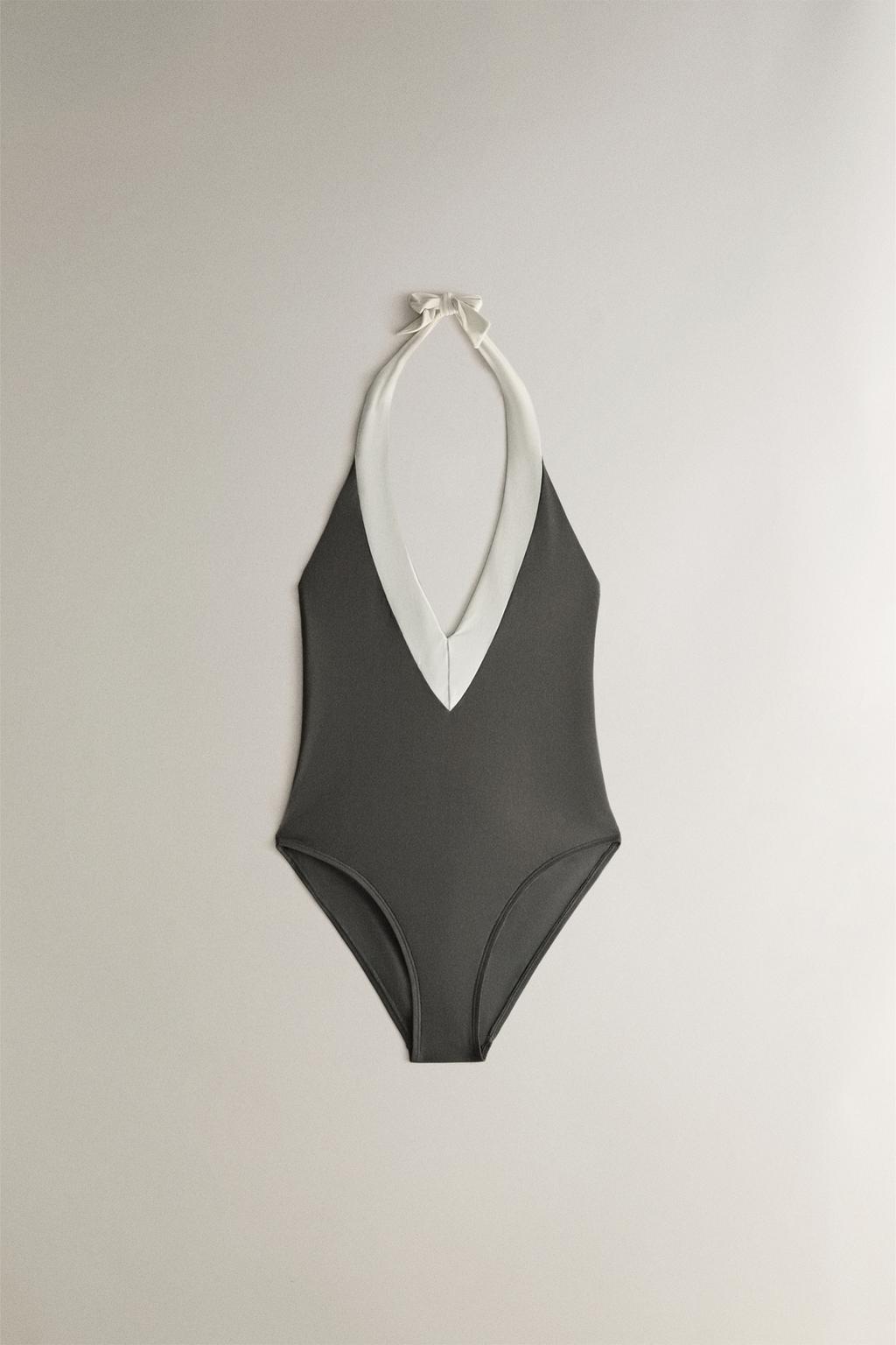 Купальник с завязкой на шее для пляжа