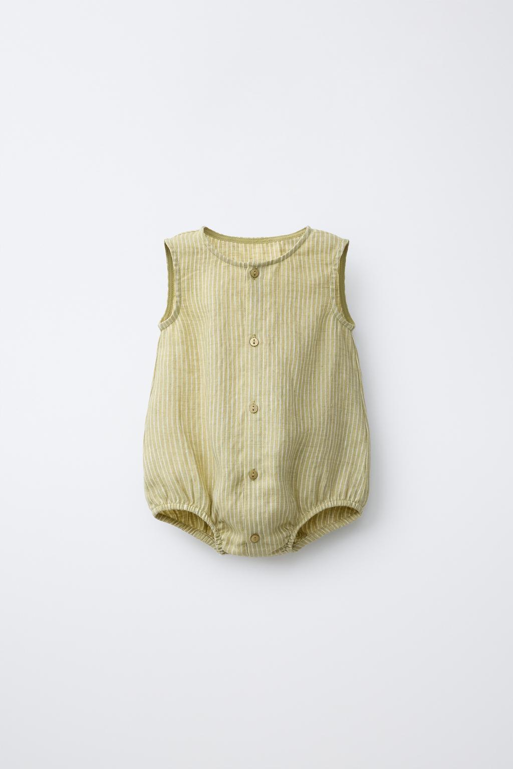 КОМБИНЕЗОН 100% ЛЕН В ПОЛОСКУ