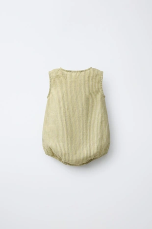 Комбинезон 100% лен в полоску- Заказать в России