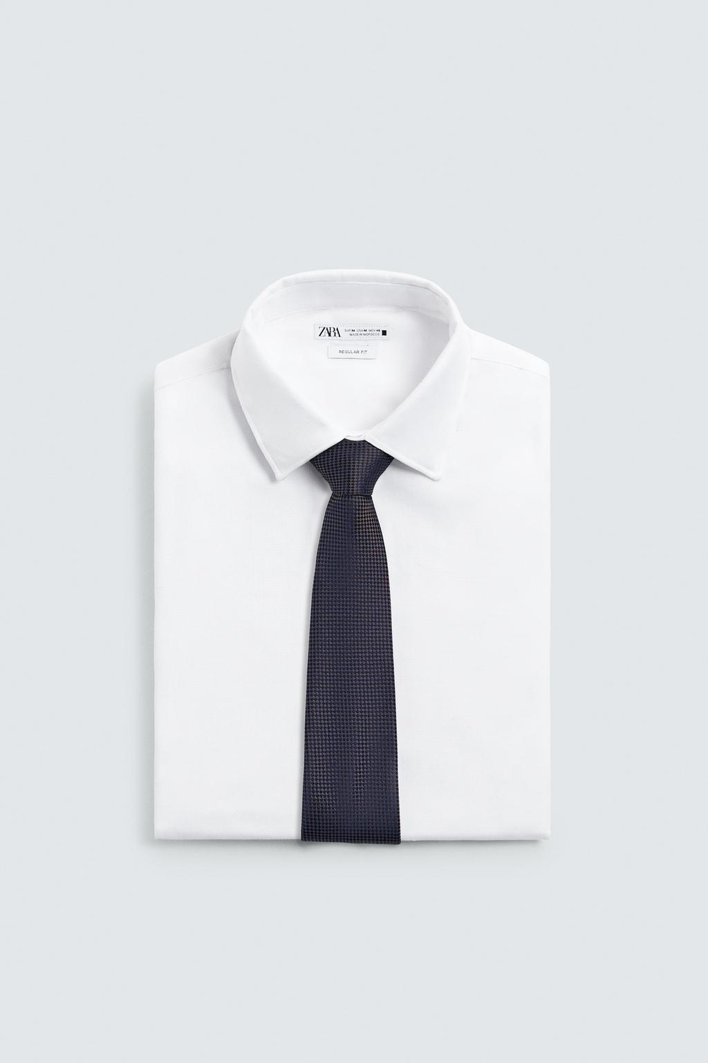 ГАЛСТУК ЖАККАРДОВЫЙ ИЗ 100% ШЕЛКА В КЛЕТКУ