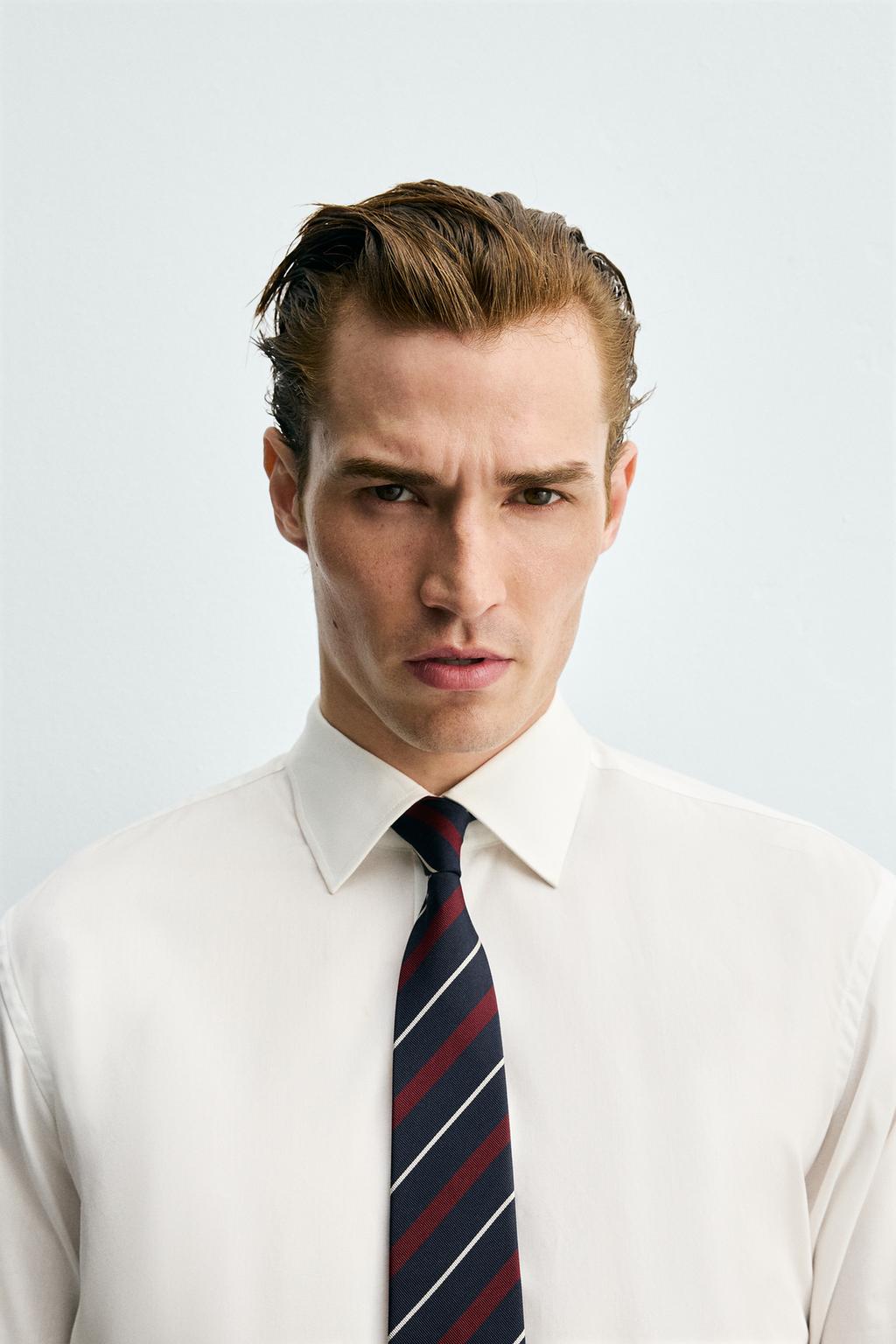 ГАЛСТУК 100% ШЕЛК ПОЛОСЫ