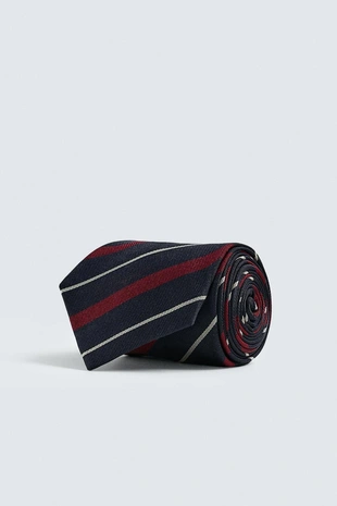 Галстук 100% шелк полосы- Заказать в России