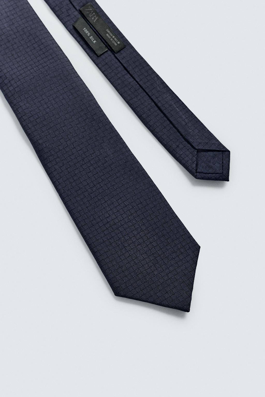 ГАЛСТУК ИЗ 100% ШЕЛКА РЕЛЬЕФНЫЙ